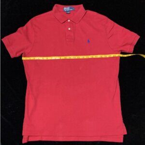 Ralph Lauren Polo Shirt Men L Red Pony Casual Short Sleeve Pullover ~ Very Soft